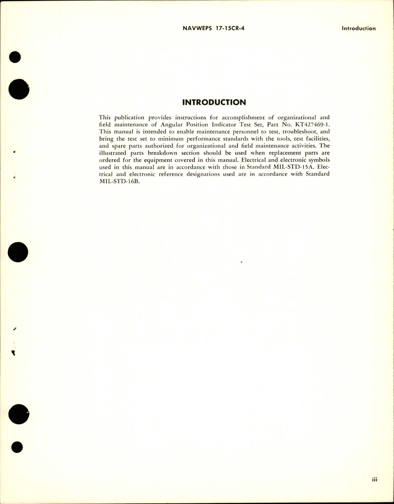 Sample page 5 from AirCorps Library document: Operation and Service Instructions with Illustrated Parts for Angular Position Indicator Test Set - Part KT427469-1
