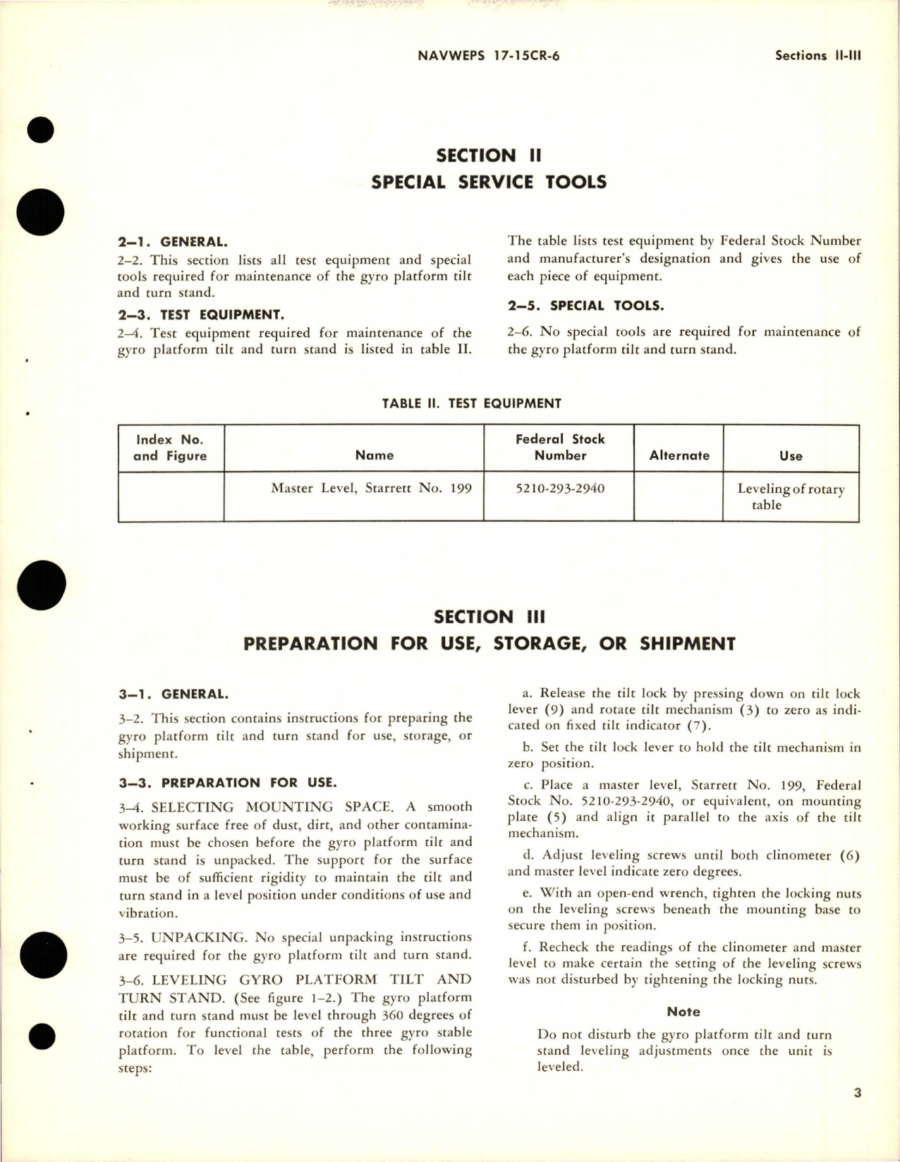 Sample page 7 from AirCorps Library document: Operation and Service Instructions with Illustrated Parts for Tilt and Turn Stand - Part KT426913