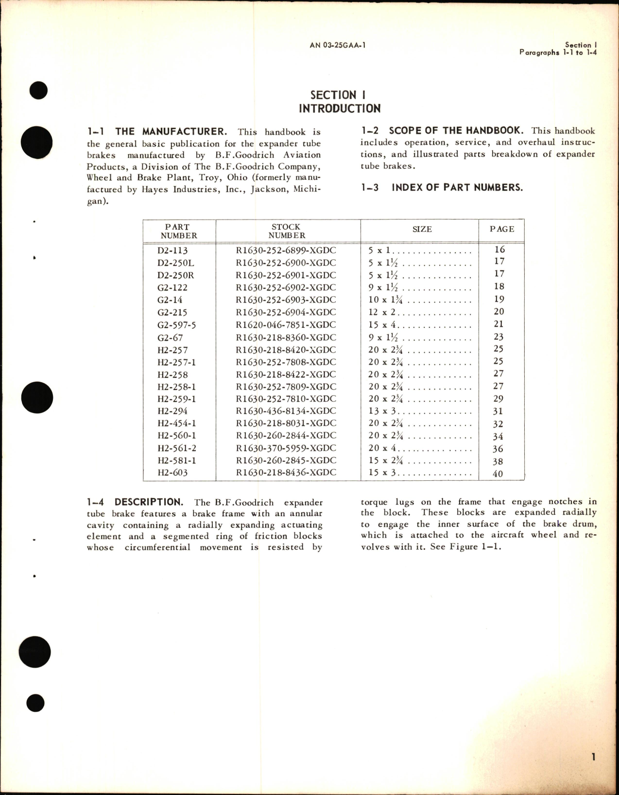 Sample page 5 from AirCorps Library document: Operation, Service, & Overhaul Instructions with Illustrated Parts Breakdown for Expander Tube Brakes