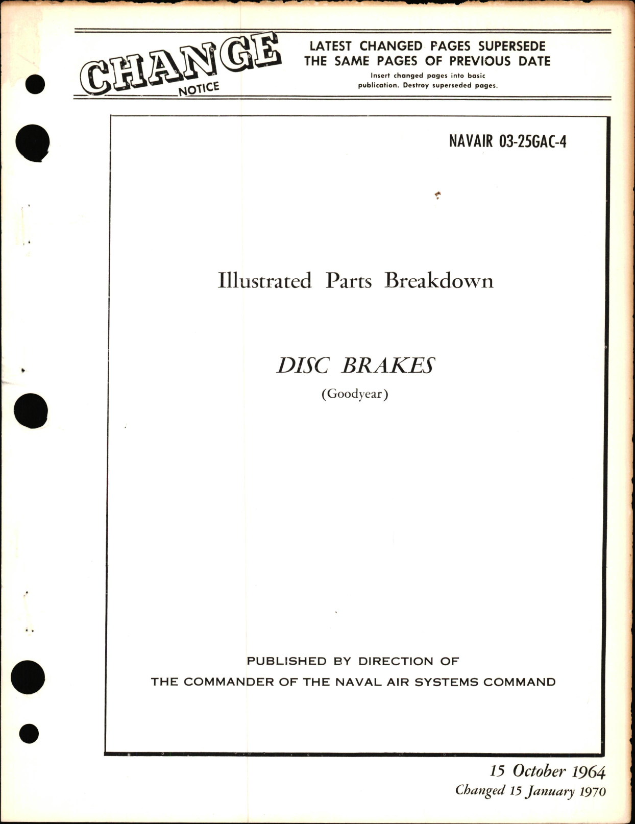 Sample page 1 from AirCorps Library document: Illustrated Parts Breakdown for Disc Brakes 