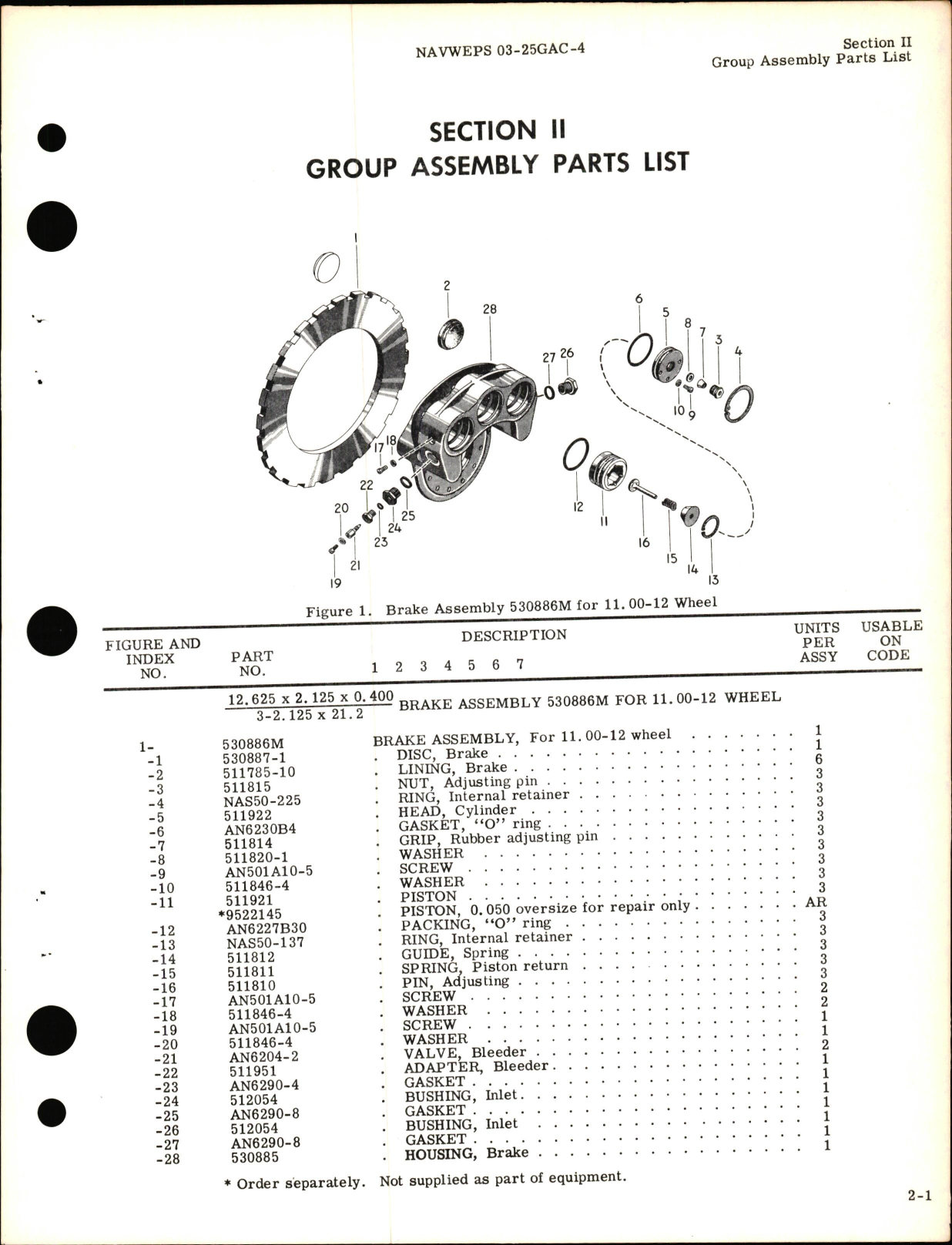 Sample page 9 from AirCorps Library document: Illustrated Parts Breakdown for Disc Brakes 