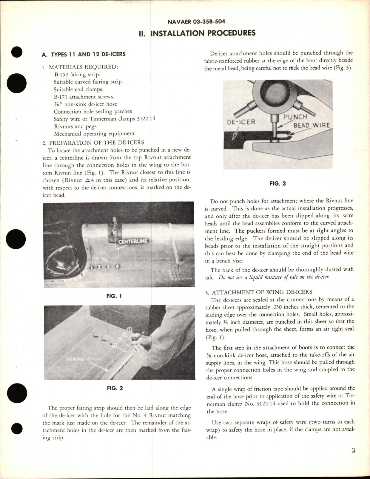 Sample page 9 from AirCorps Library document:  De-Icer Instruction Manual Care & Maintenance, Installation, Inspection, & Repairs