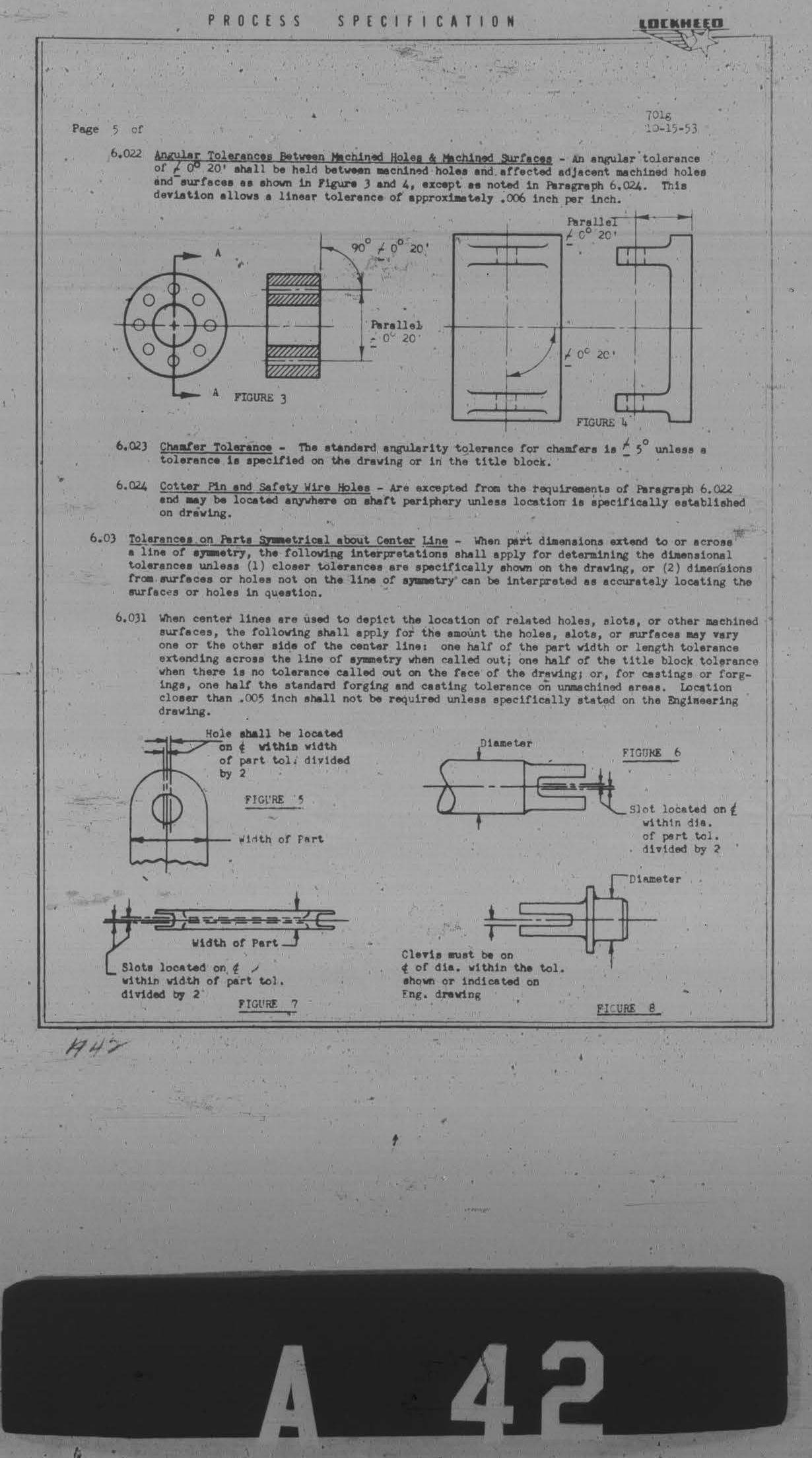 Sample page 5 from AirCorps Library document: Standard Machining Practices, Tolerances & Allowances for Metallic Parts