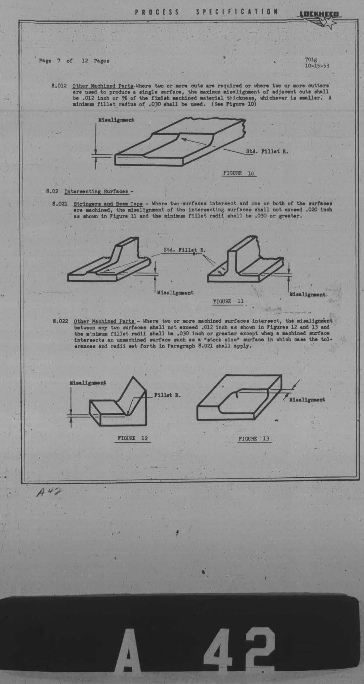 Sample page 7 from AirCorps Library document: Standard Machining Practices, Tolerances & Allowances for Metallic Parts