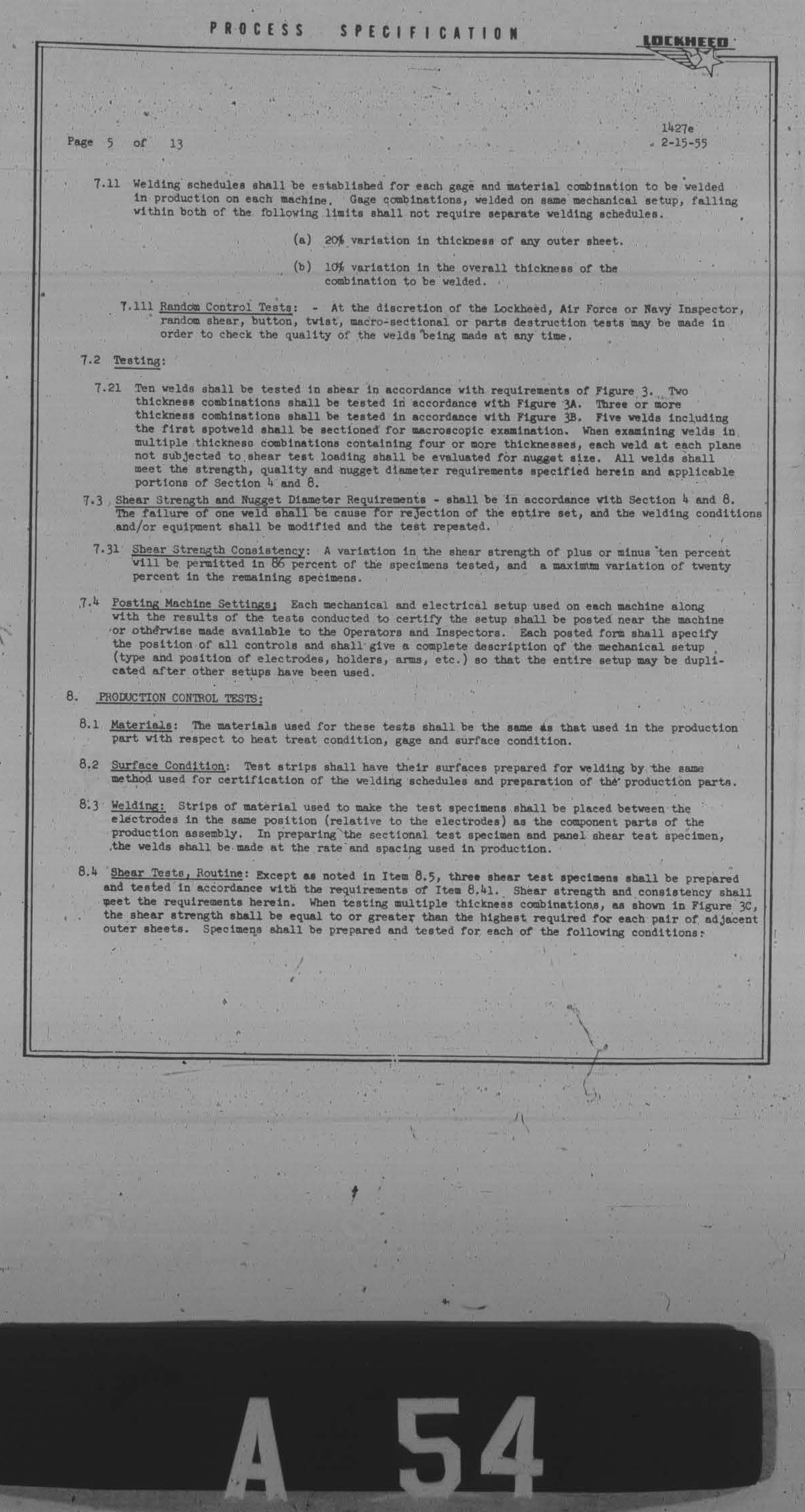 Sample page 5 from AirCorps Library document: Spotwelding; Ferrous Alloys, Nickel Alloys and Titanium