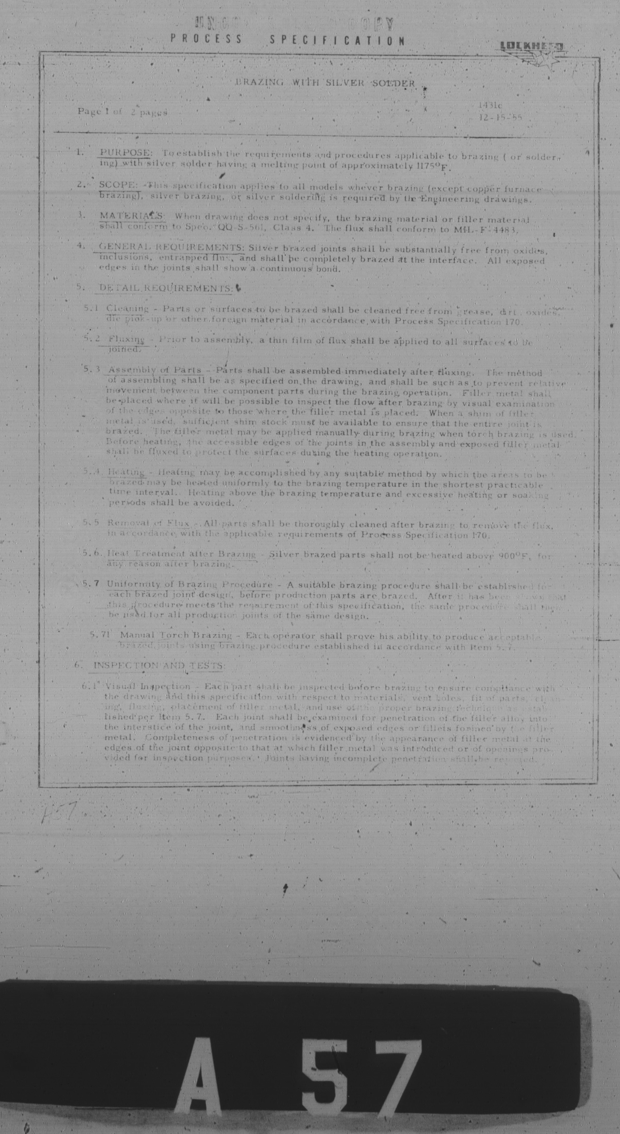 Sample page 1 from AirCorps Library document: Brazing with Silver Solder