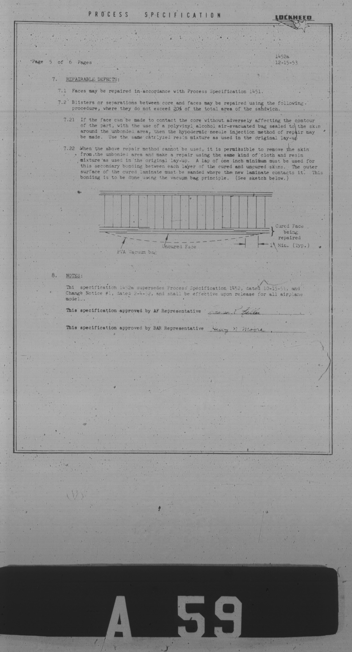 Sample page 5 from AirCorps Library document: Fabrication of Resin Impregnated Glass Fabric Sandwich Structures