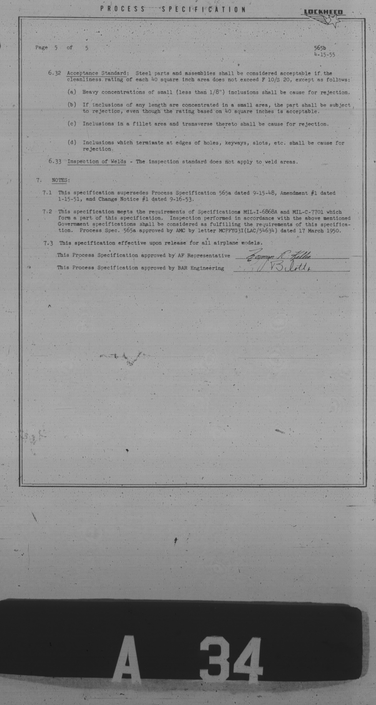 Sample page 5 from AirCorps Library document: General Requirements for Magnetic Inspection