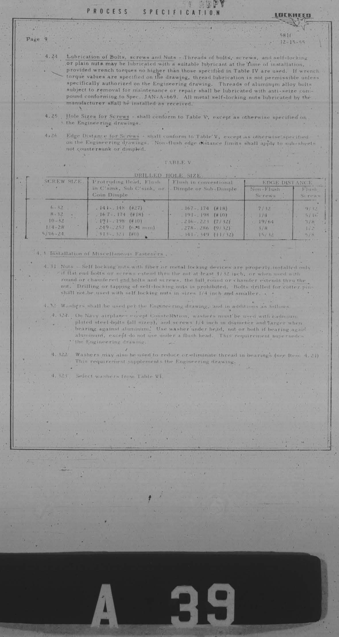 Sample page 9 from AirCorps Library document: Installation of Mechanical Fasteners