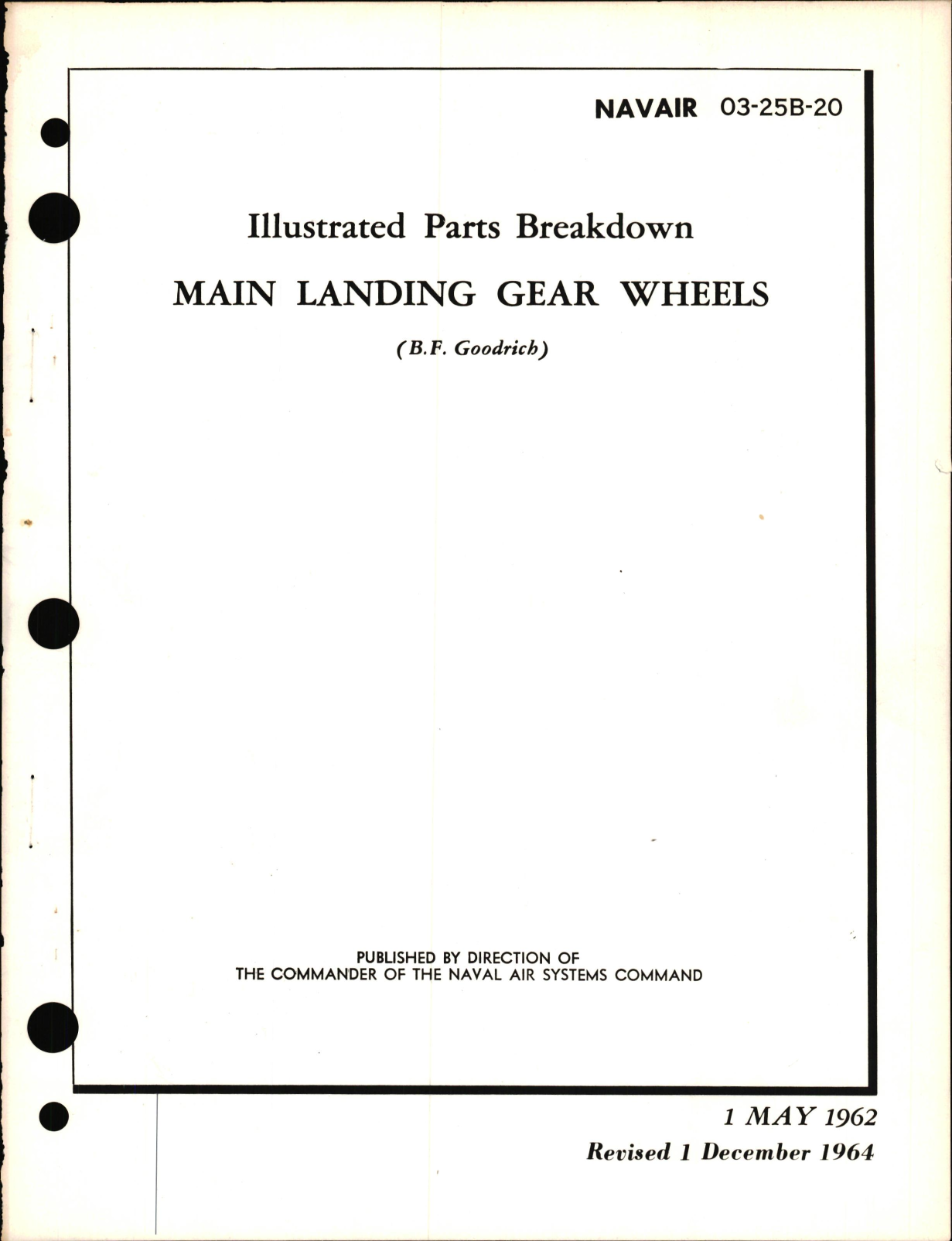 Sample page 1 from AirCorps Library document: Illustrated Parts Breakdown for Main Landing Gear Wheels