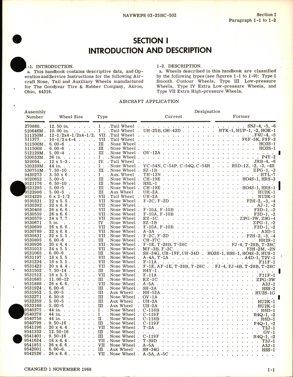 Sample page 5 from AirCorps Library document: Operation and Service Instructions for Nose, Tail, and Auxiliary Wheels