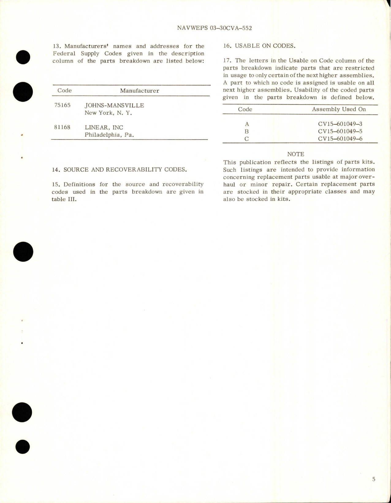 Sample page 5 from AirCorps Library document: Overhaul Instructions with Parts Breakdown for Arresting Gear Actuating Cylinder Assembly 