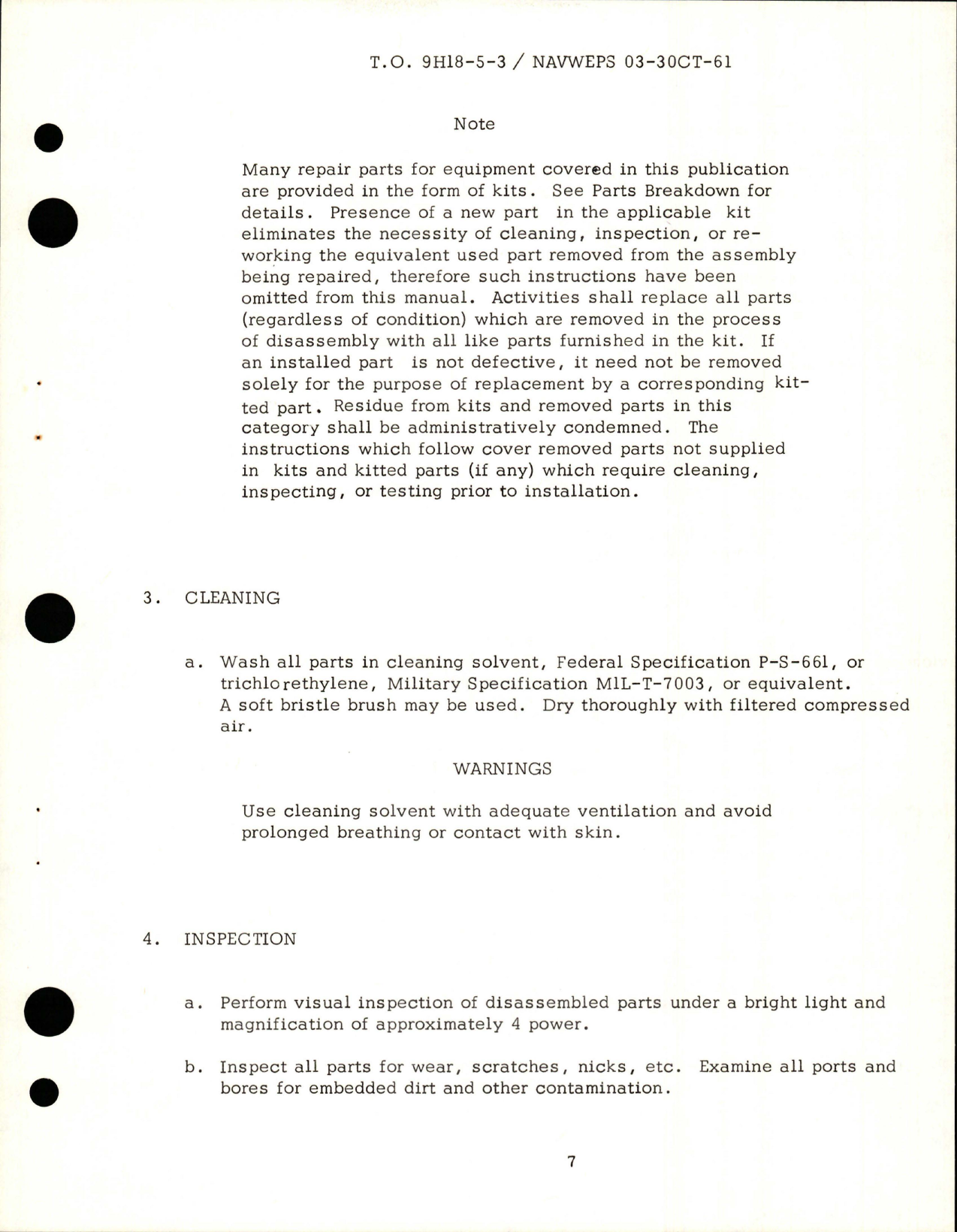 Sample page 7 from AirCorps Library document: Overhaul Instructions with Parts for Manifold Assembly w Pressure Relief and Check HYD - Parts 7A045-1 and 7A045-2