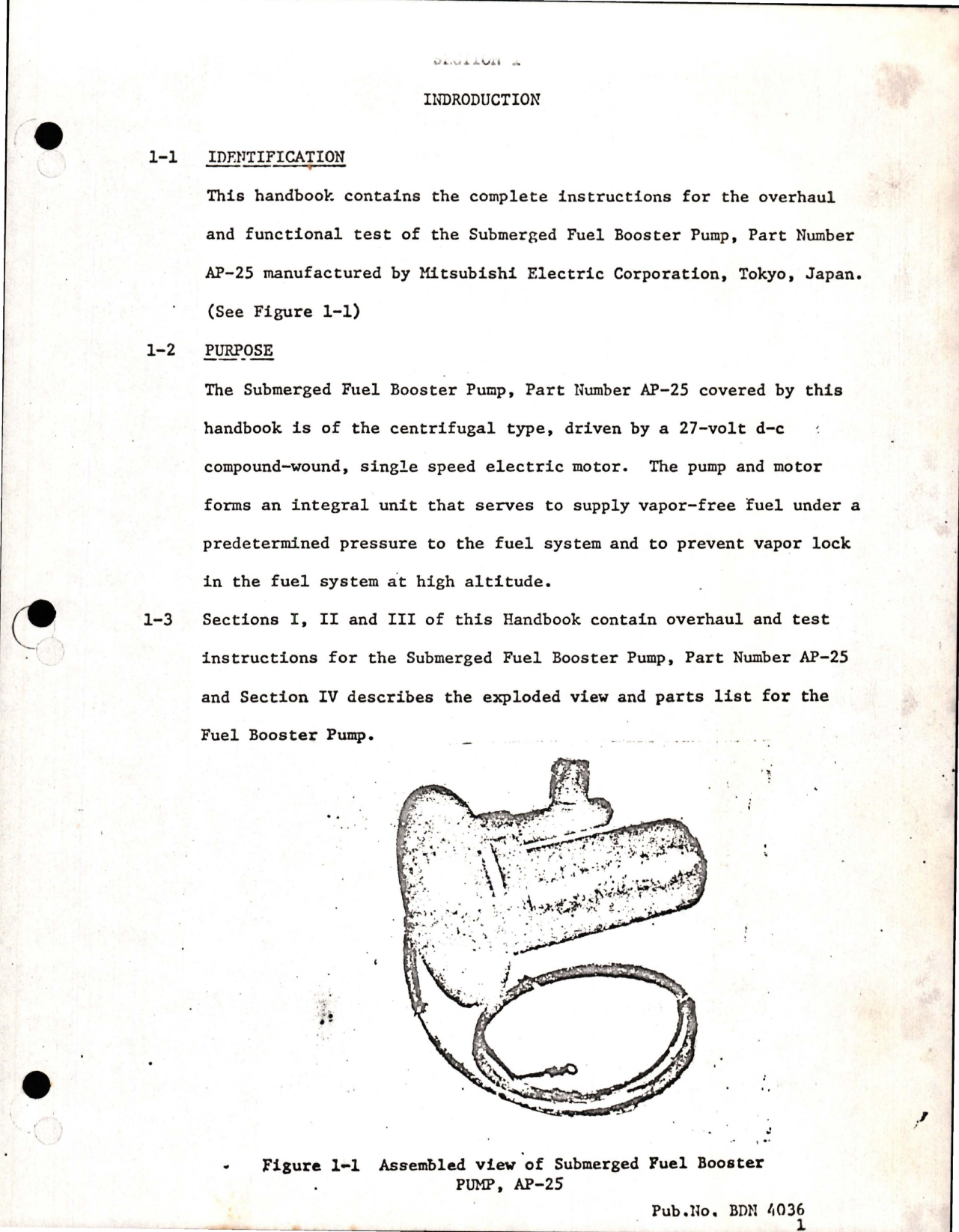 Sample page 5 from AirCorps Library document: Overhaul Instructions with Parts List for Submerged Fuel Booster Pump - Part AP-25