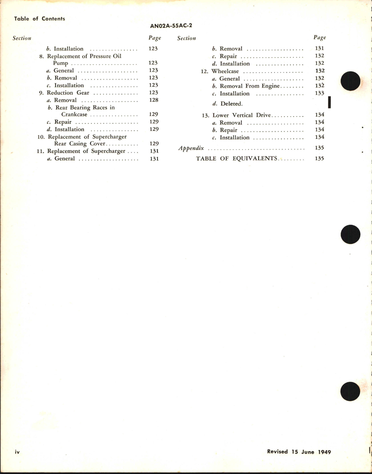 Sample page 6 from AirCorps Library document: Service Instructions for V-1650-3, -7, and Merlin 68 and 69 Engines