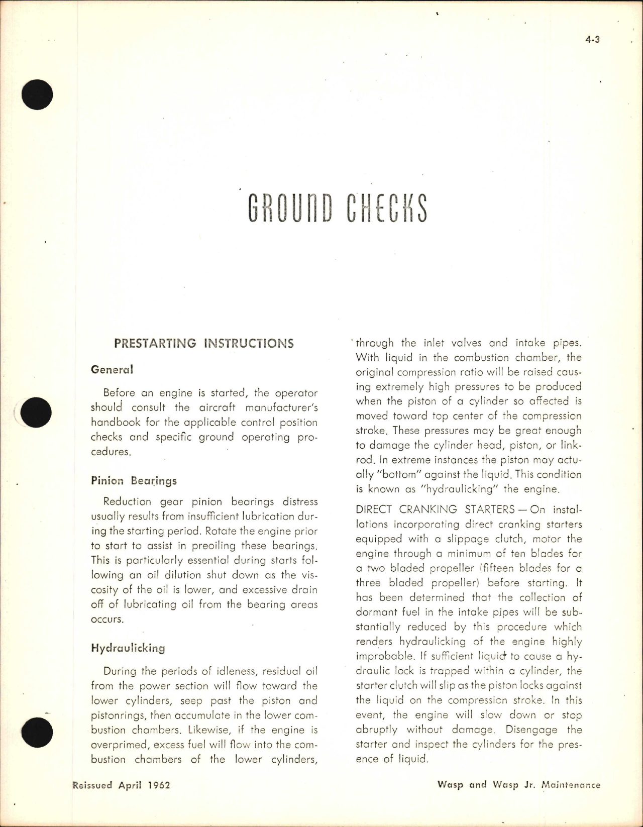 Sample page 6 from AirCorps Library document: Maintenance & Service for R-985 and R-1340 Engines