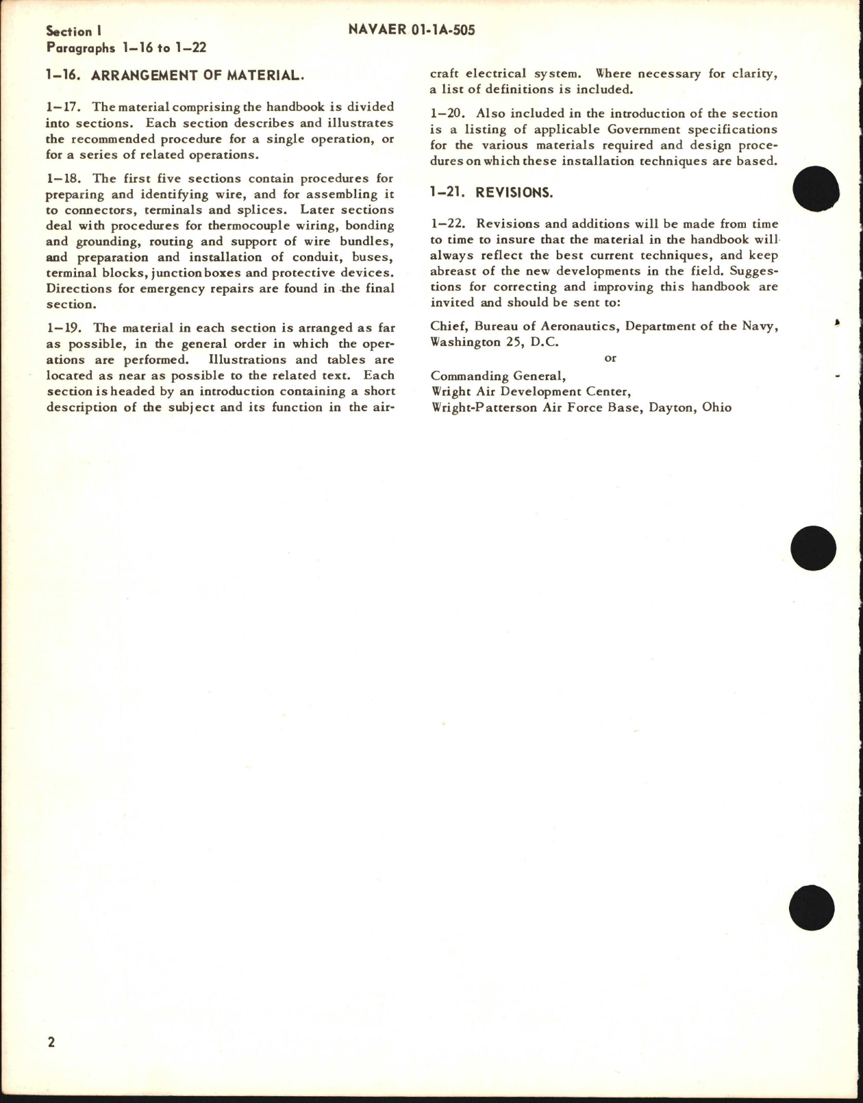 Sample page 6 from AirCorps Library document: Installation Practices for Aircraft Electric & Electronic Wiring