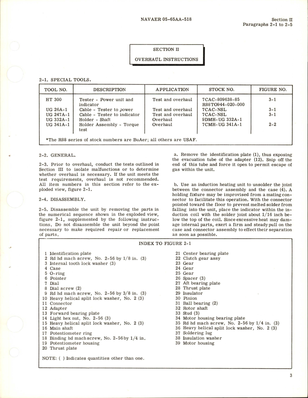 Sample page 5 from AirCorps Library document: Overhaul Instructions for Fuel Quantity Indicator - Type JG3A 