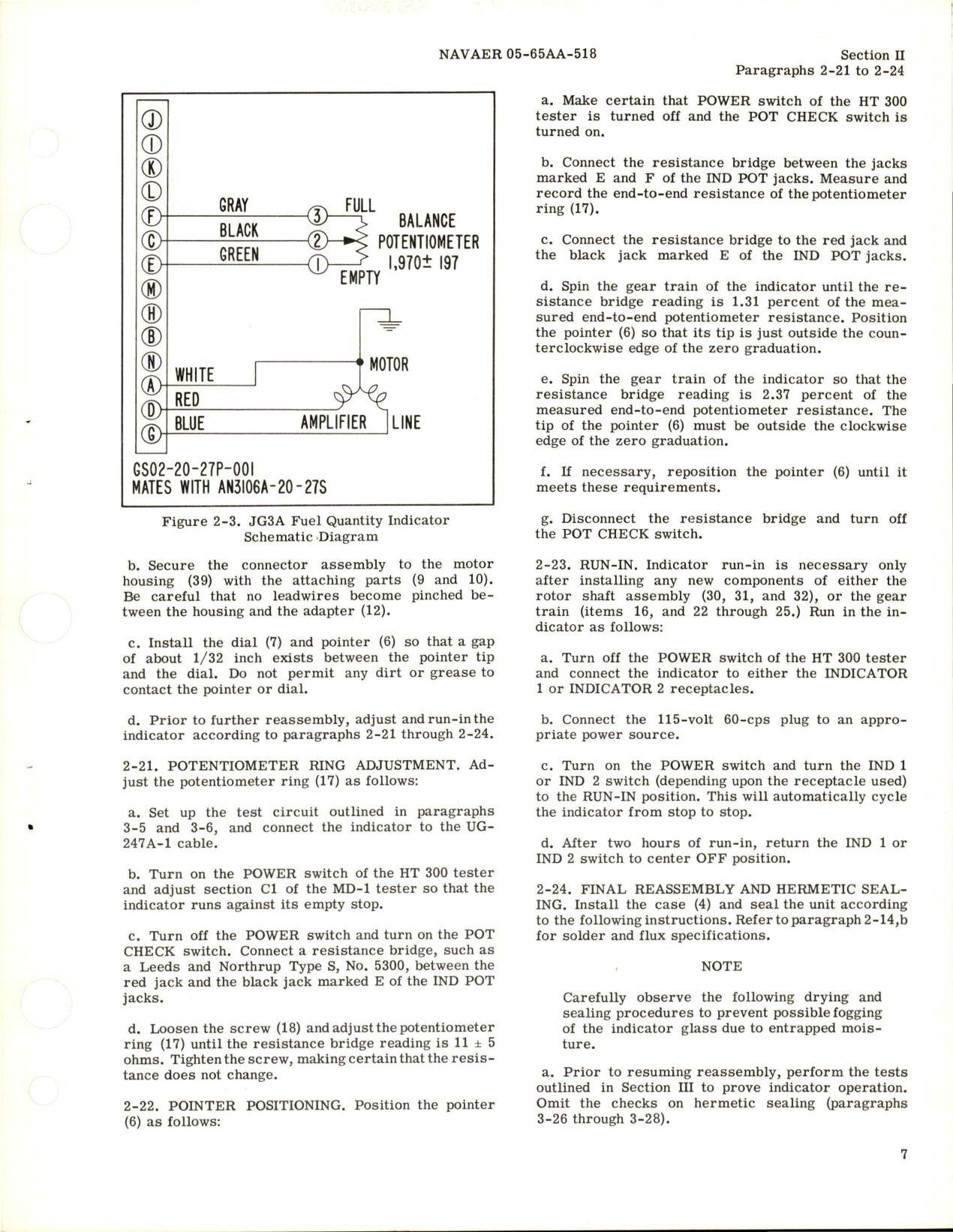 Sample page 9 from AirCorps Library document: Overhaul Instructions for Fuel Quantity Indicator - Type JG3A 