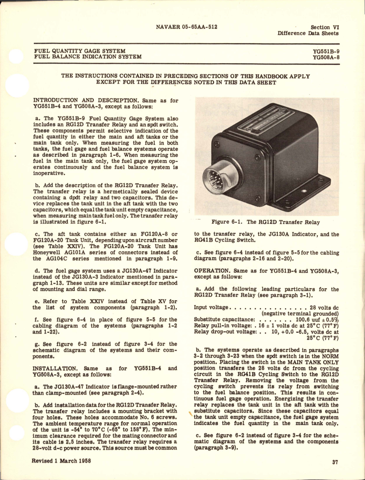 Sample page 5 from AirCorps Library document: Revision to Operation and Service Instructions for Capacitor Type Fuel Quantity Gage Systems and Fuel Balance Indication Systems 