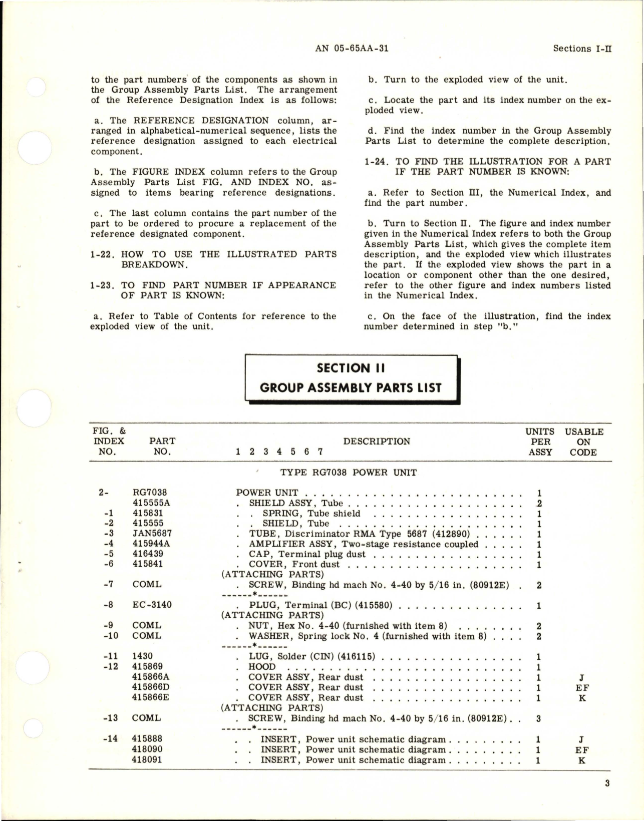 Sample page 7 from AirCorps Library document: Illustrated Parts Breakdown for Capacitor Fuel and Oil Quantity Gage Power Unit and Mounting Rack