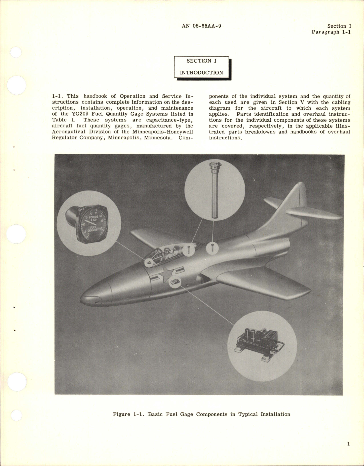 Sample page 9 from AirCorps Library document: Operation and Service Instructions for Capacitor Type Fuel Quantity Gage Systems