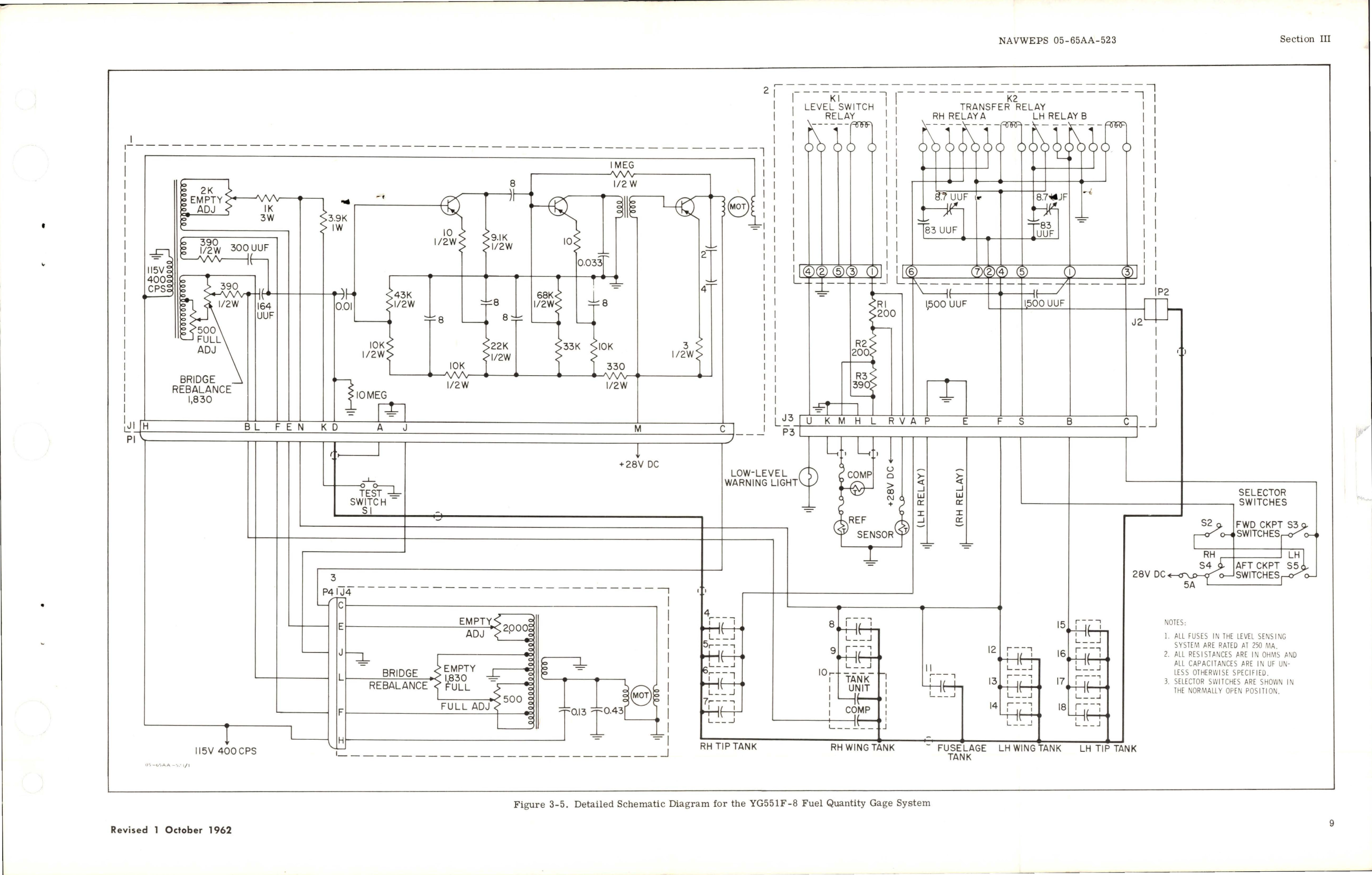 Sample page 5 from AirCorps Library document: Operation and Service Instructions for Capacitor Type Fuel Quantity Gage System - YG551F 