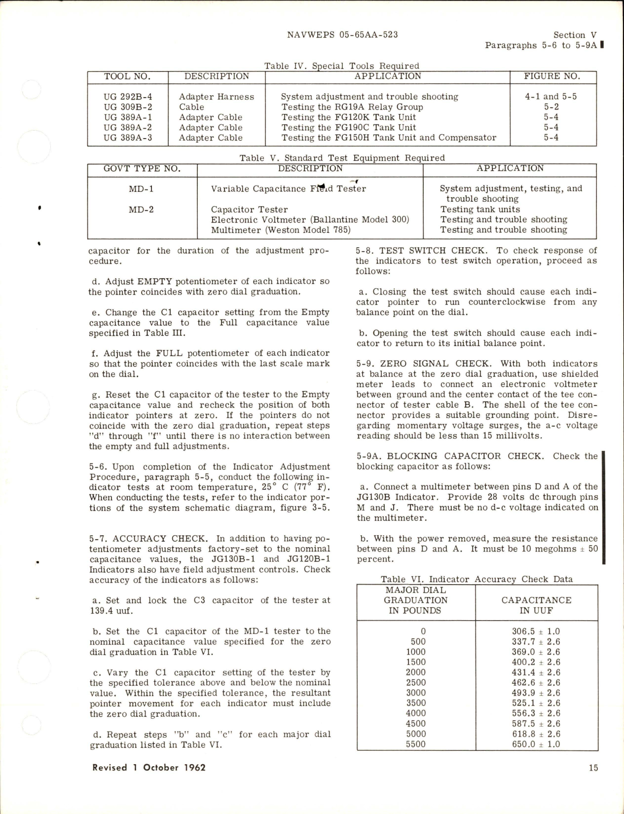 Sample page 7 from AirCorps Library document: Operation and Service Instructions for Capacitor Type Fuel Quantity Gage System - YG551F 