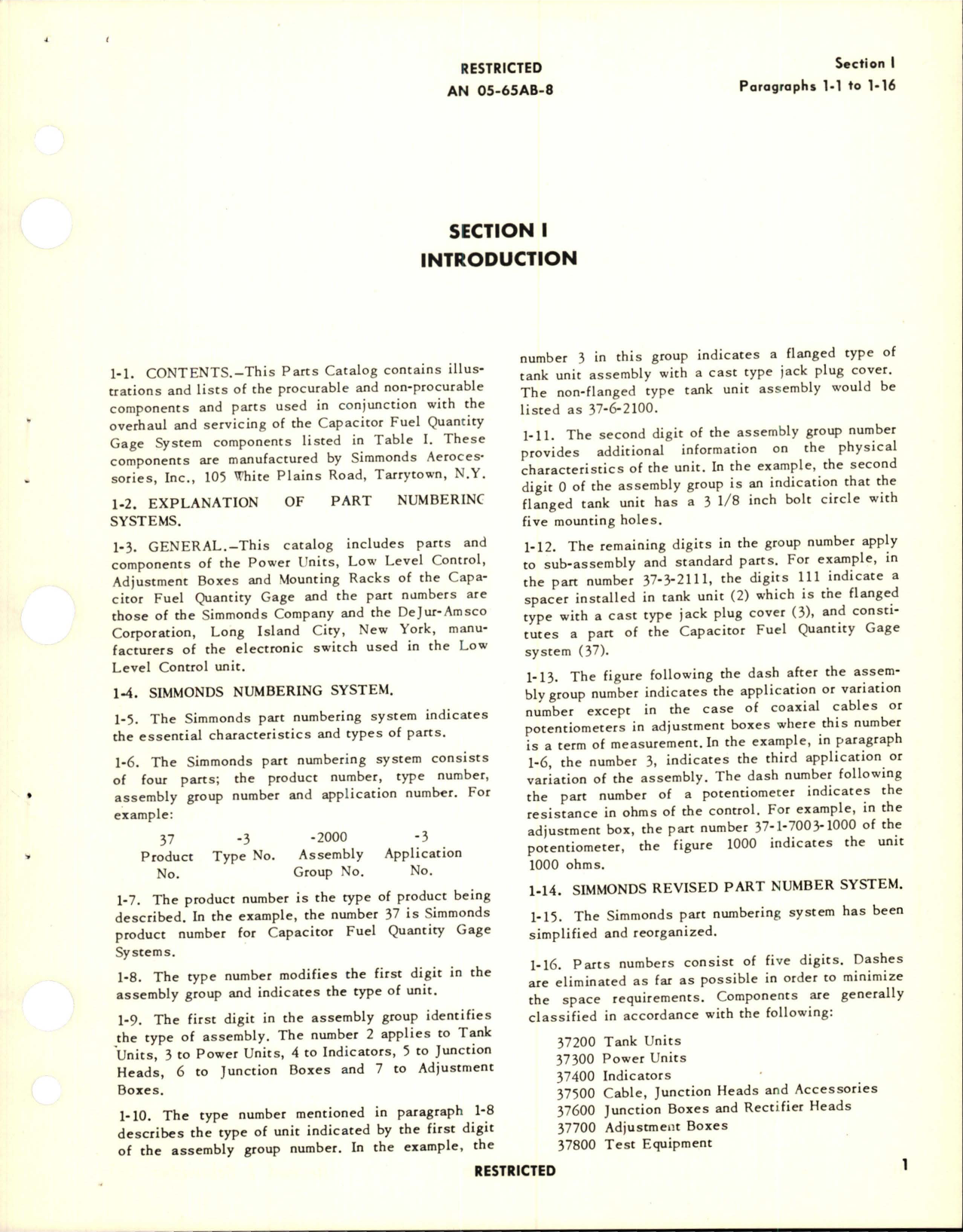 Sample page 5 from AirCorps Library document: Parts Catalog for Capacitor Type Fuel Quantity Gage Adjustment Boxes, Control Units, Power Units and Mounting Racks