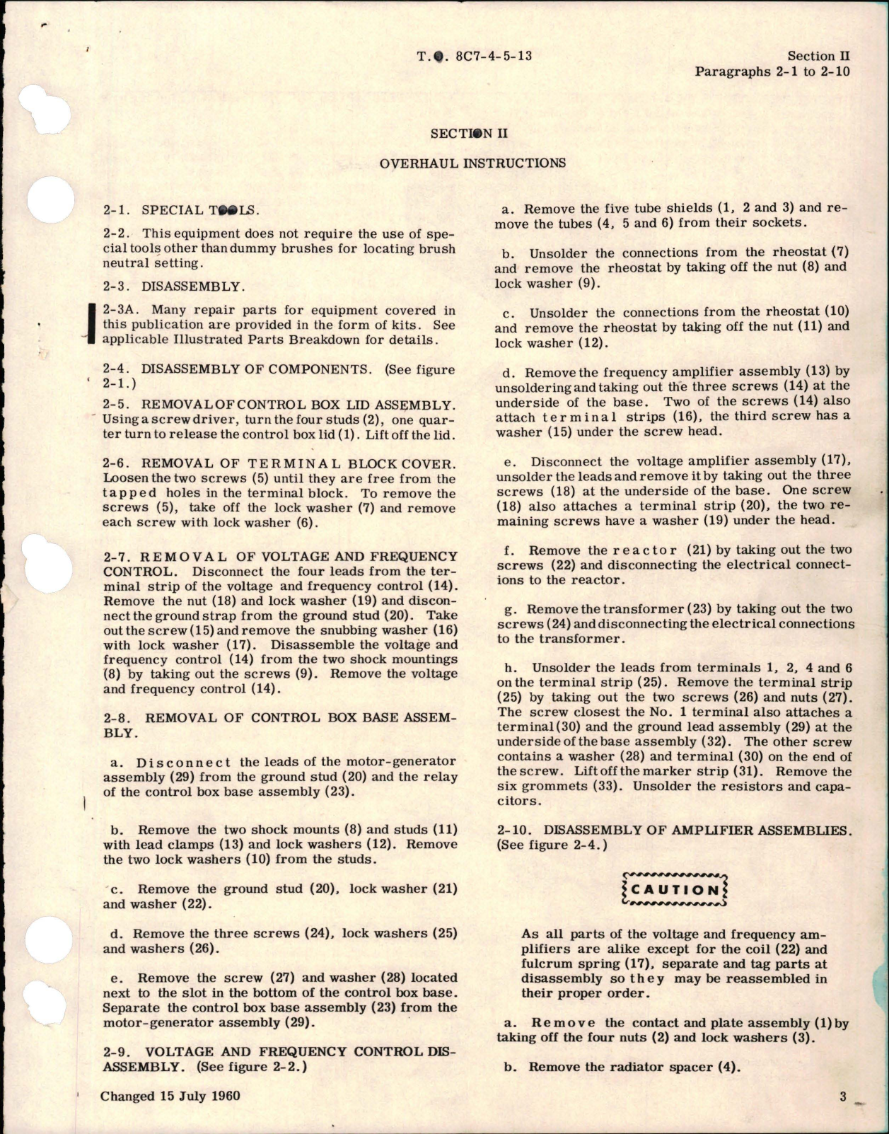 Sample page 7 from AirCorps Library document: Overhaul for Inverter - AN3534-1 - Parts SE-2-1, SE-2-1A, SE-2-2, and SE-2-2A