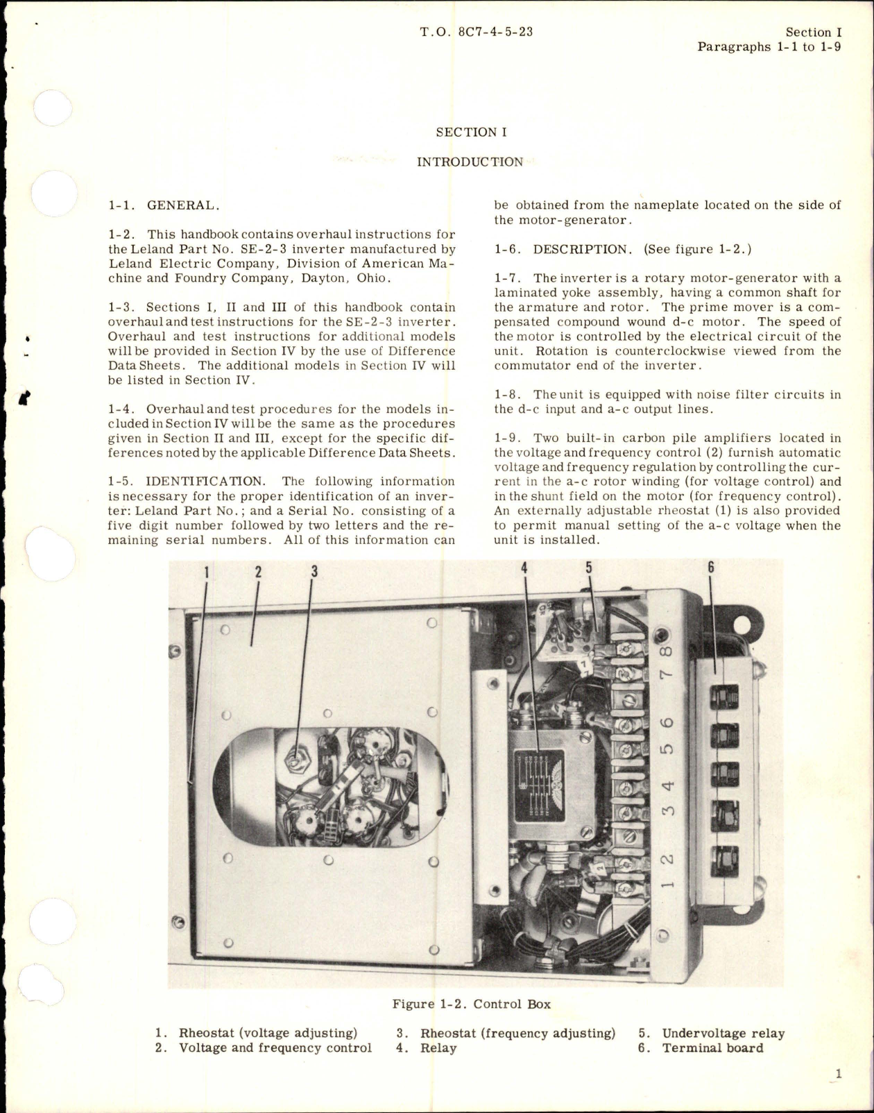 Sample page 5 from AirCorps Library document: Overhaul Instructions for Inverter - Part SE-2-3