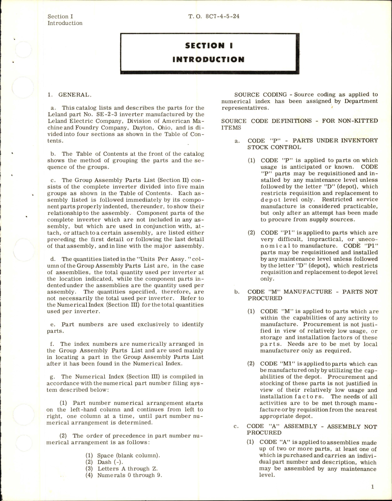 Sample page 5 from AirCorps Library document: Illustrated Parts Breakdown for Inverter - Part SE-2-3