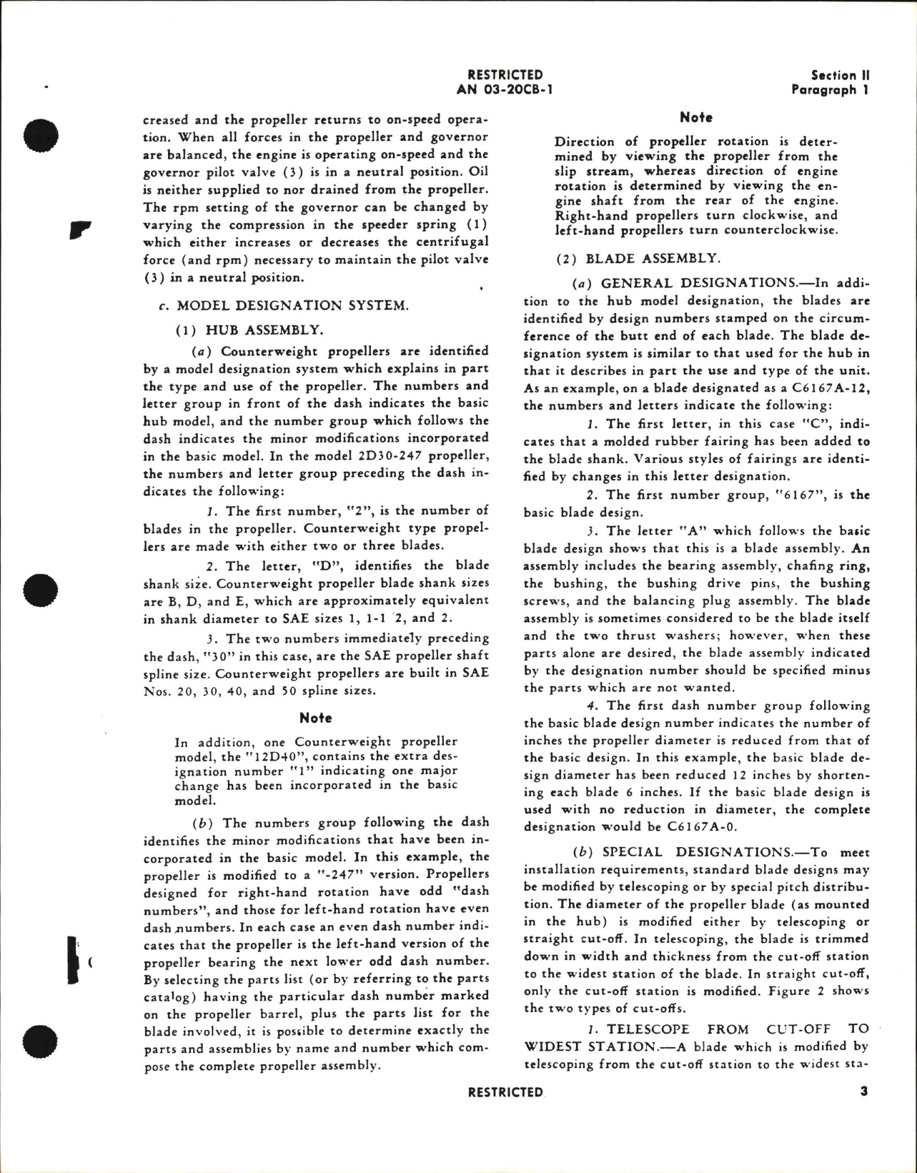 Sample page 7 from AirCorps Library document: Operation, Service, & Overhaul Instructions for Counterweight Props 2B20, 2D30, 2E40, 3D40, 3E50, & 12D40