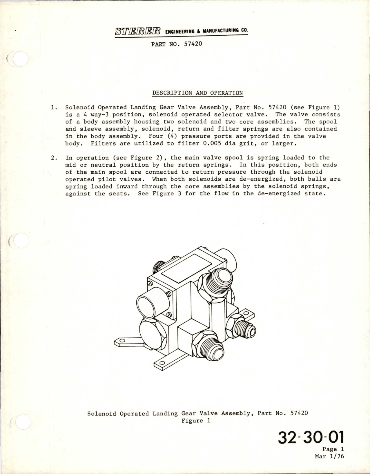 Sample page 5 from AirCorps Library document: Overhaul Manual with Illustrated Parts List for Solenoid Operated Landing Gear Valve Assembly - Part 57420