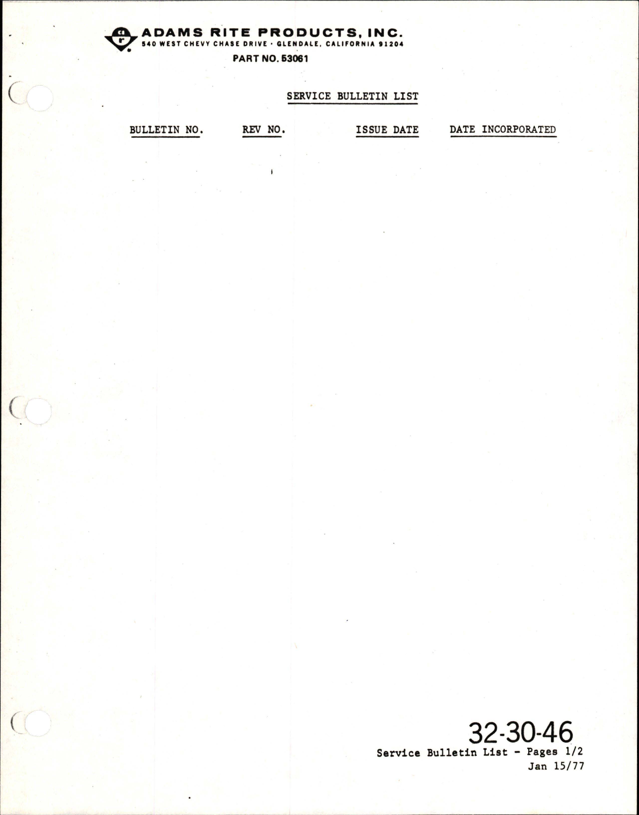 Sample page 7 from AirCorps Library document: Overhaul with Illustrated Parts List for Landing Gear Control Assembly - Part 53061