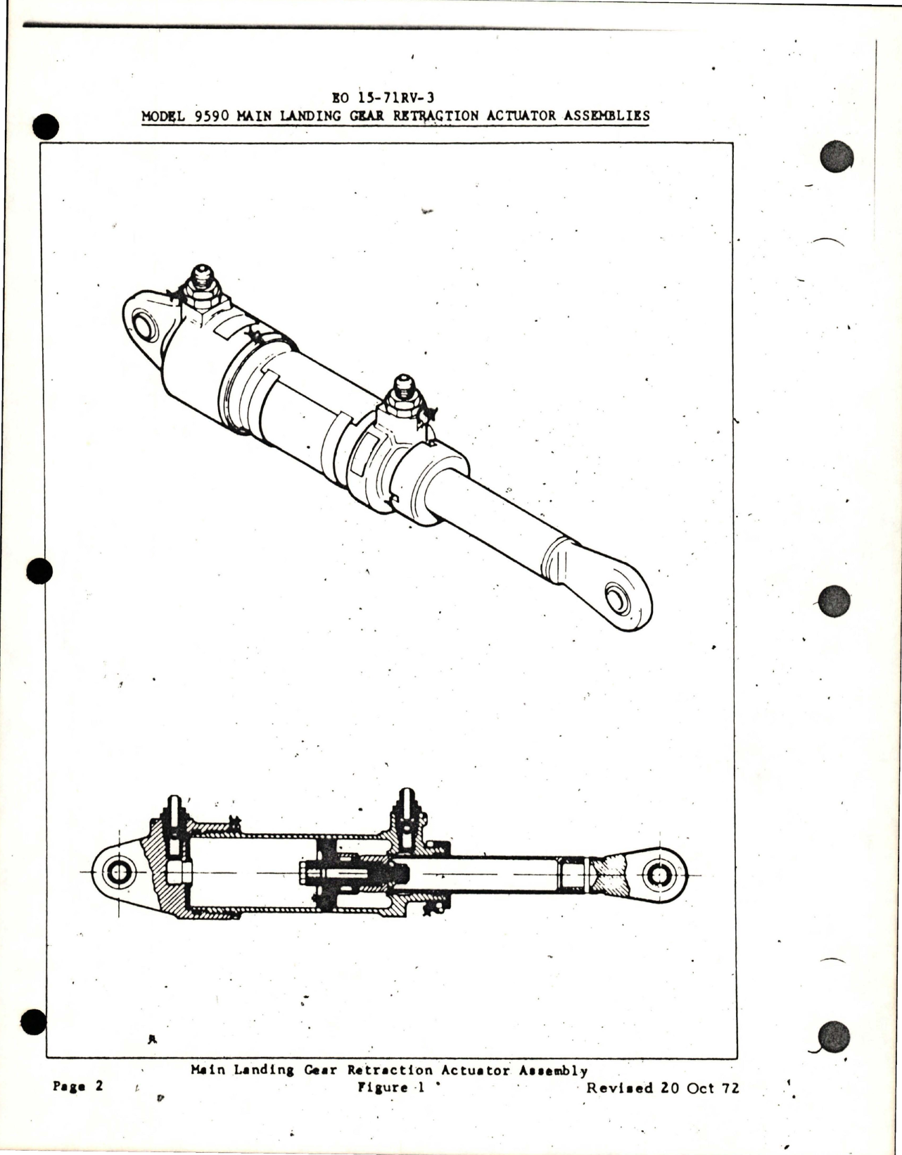 Sample page 5 from AirCorps Library document: Handbook with Parts List for Main Landing Gear Retraction Actuator Assemblies - Parts 9590-1 and 9590-3