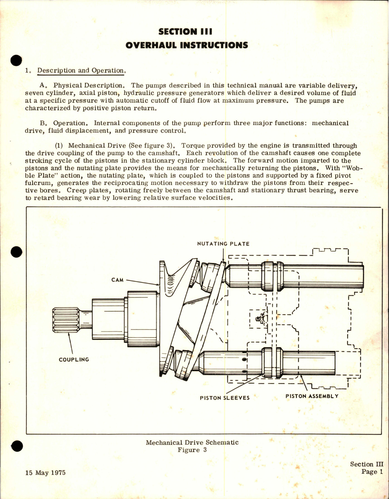 Sample page 9 from AirCorps Library document: Overhaul Instructions with Parts for Stratopower Hydraulic Pump - 65WE002 Series
