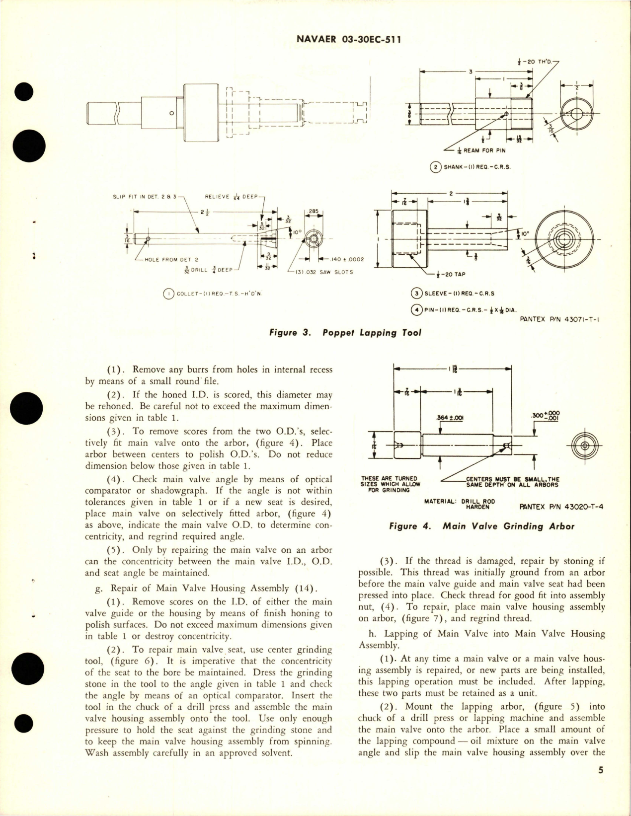 Sample page 5 from AirCorps Library document: Overhaul Instructions with Parts Breakdown for Hydraulic Pressure Relief Valve - AA-8-08 and AA-12-10A