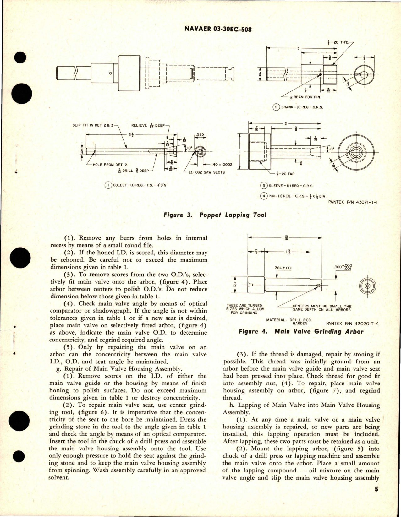 Sample page 5 from AirCorps Library document: Overhaul Instructions with Parts Breakdown for Hydraulic Pressure Relief Valve - AA-12-07