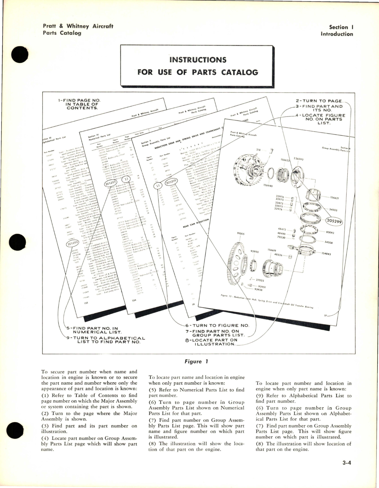 Sample page 9 from AirCorps Library document: Illustrated Parts Catalog for Double Wasp CA-3, CA18, CB3, CB16 and CB17 Engines - Part 119472