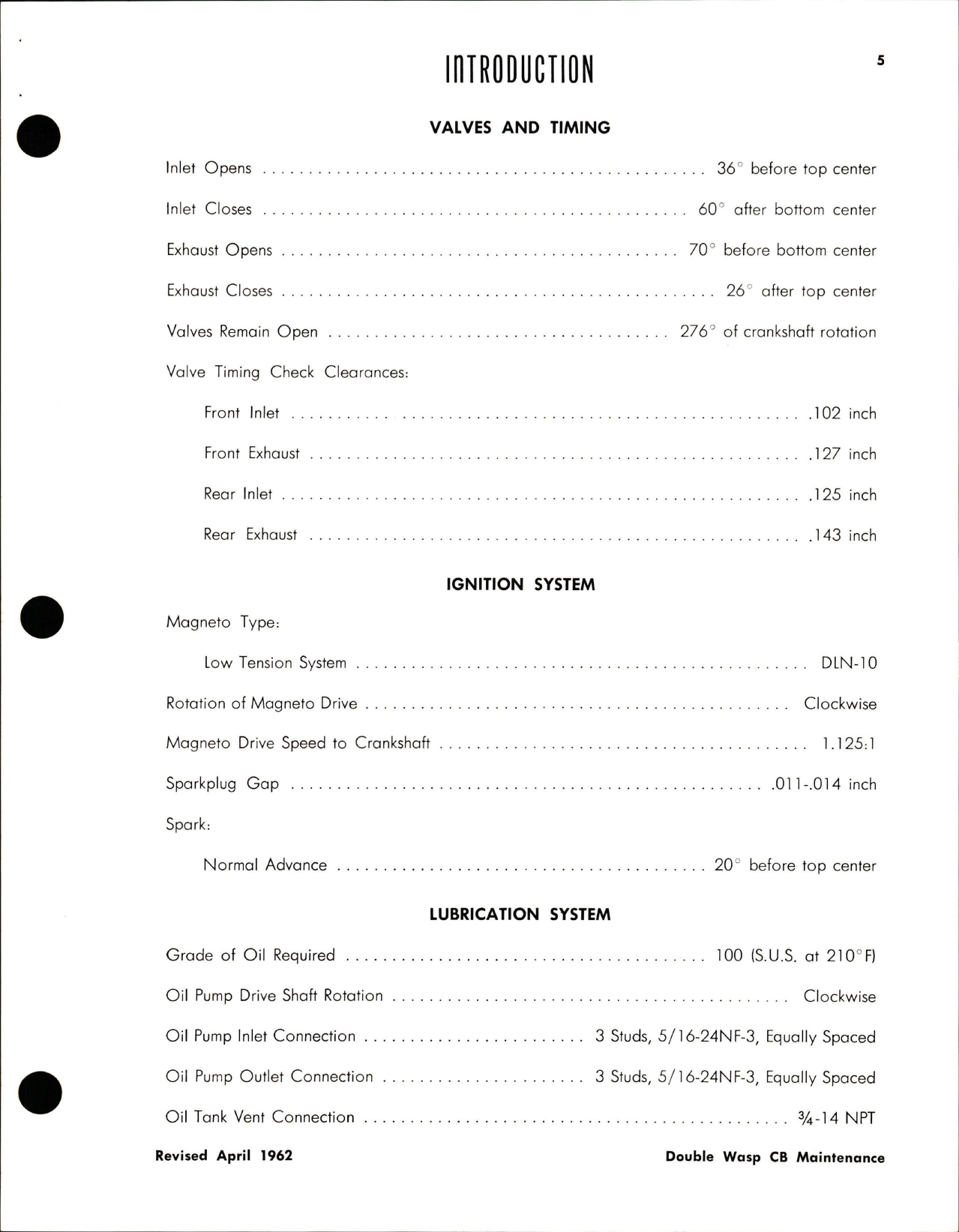 Sample page 9 from AirCorps Library document: Maintenance Manual for Double Wasp CB Series - Part 166498 