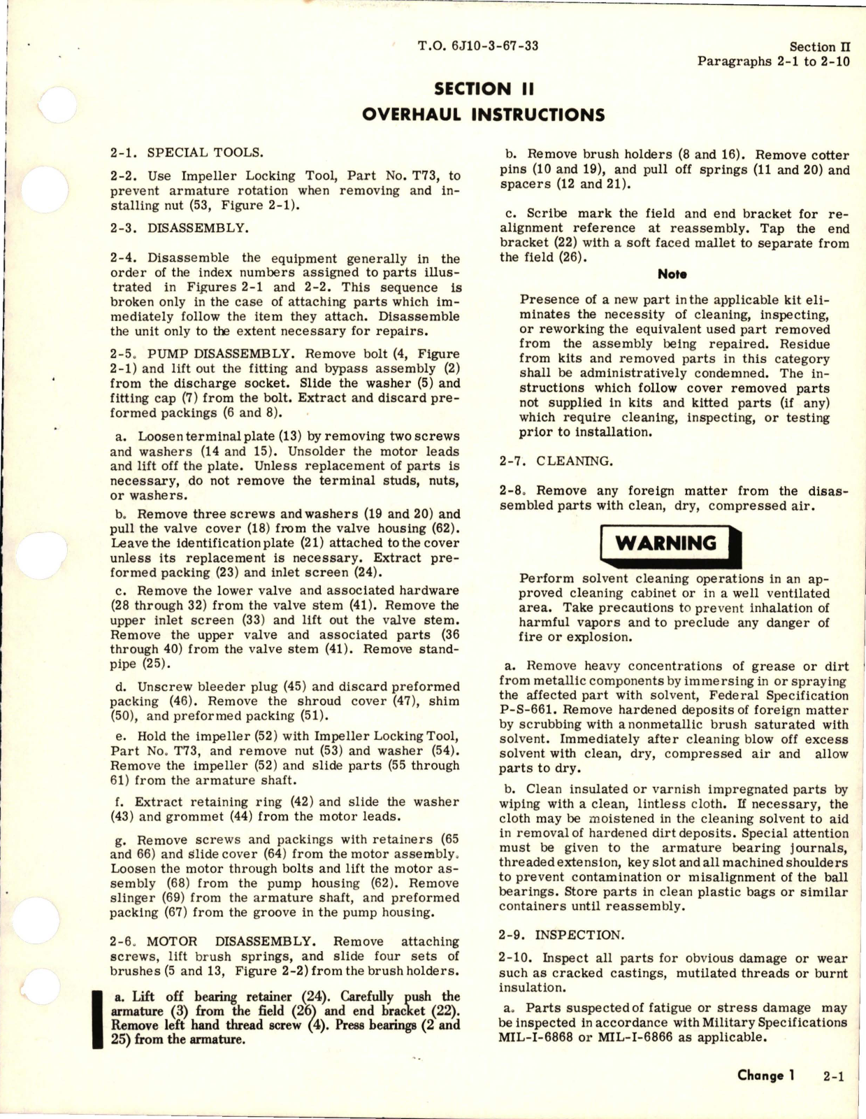 Sample page 5 from AirCorps Library document: Change to Overhaul Manual for Fuel Booster Pump