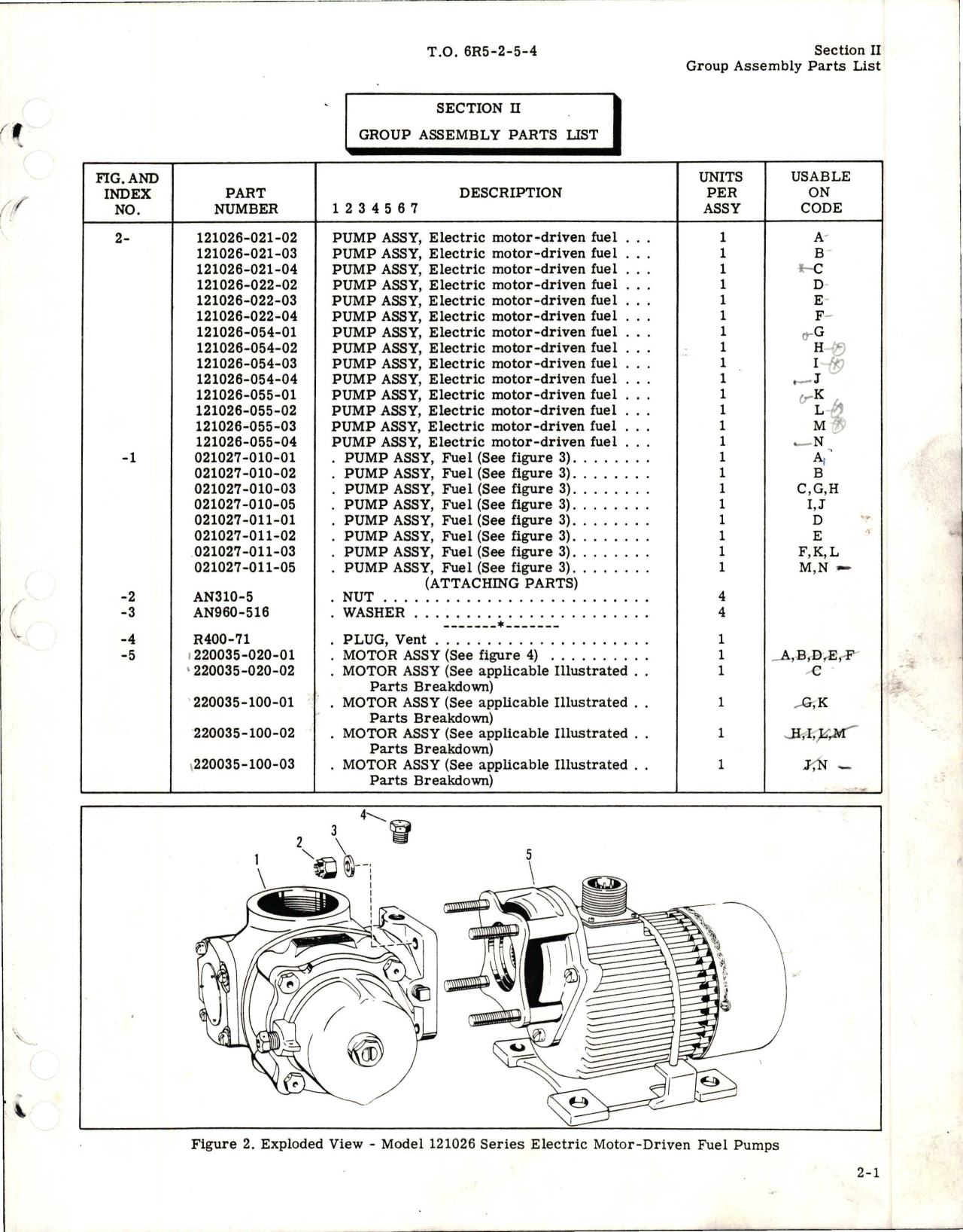 Sample page 7 from AirCorps Library document: Illustrated Parts Breakdown for Electric Motor Driven Fuel Pumps