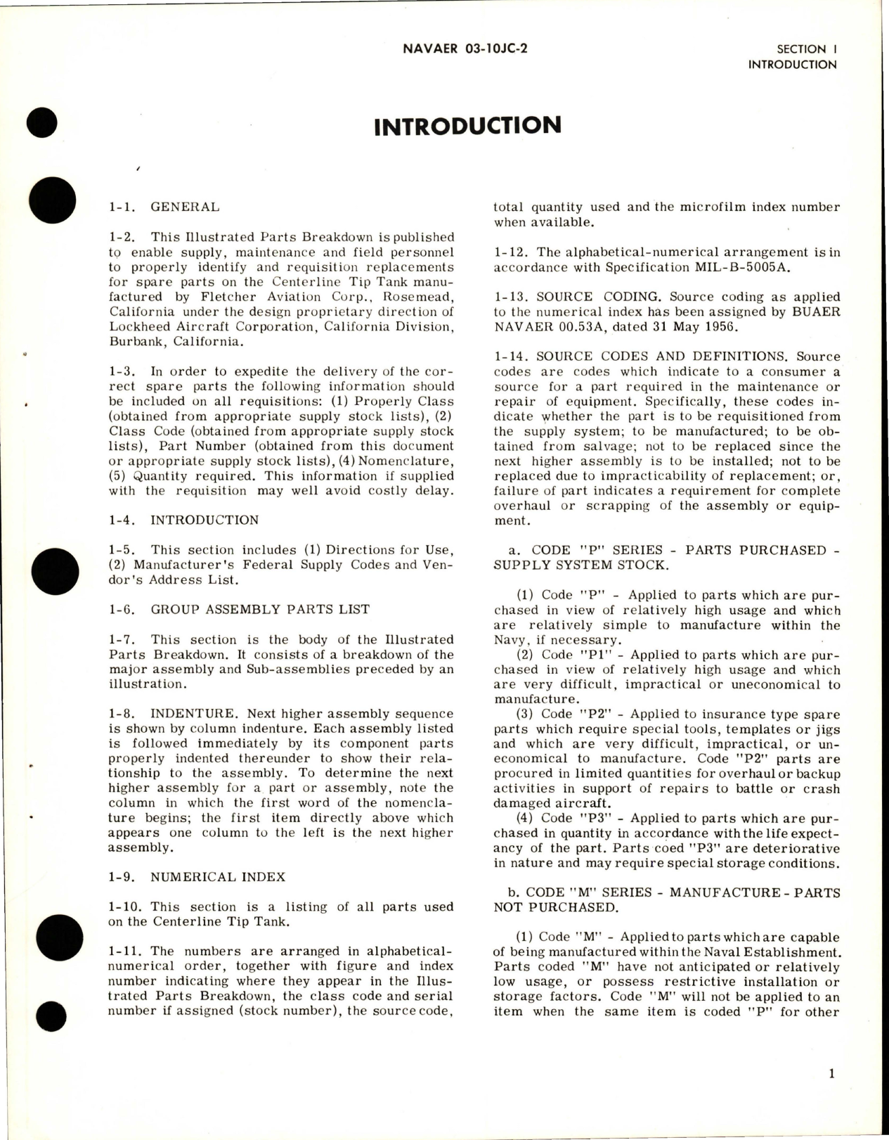 Sample page 5 from AirCorps Library document: Illustrated Parts Breakdown for Centerline Wing Tip Tank - Part 634100-1 and 634100-2