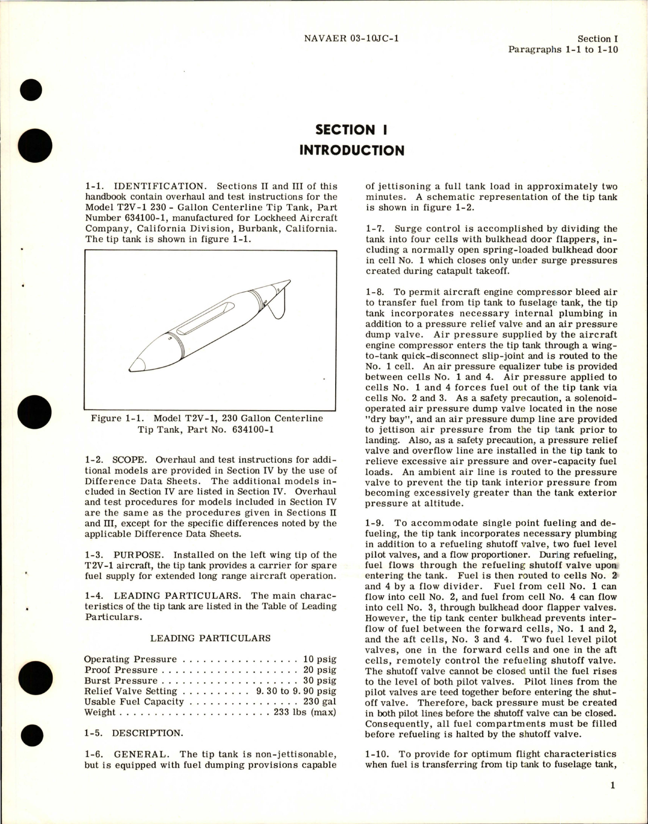 Sample page 5 from AirCorps Library document: Overhaul Instructions for Centerline Tip Tank - Model T2V-1 - 230 Gal - Part 634100-1, 634100-2