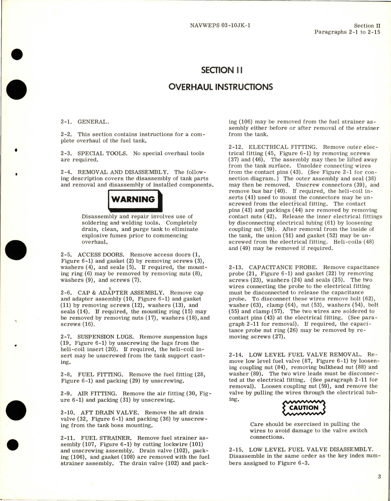 Sample page 7 from AirCorps Library document: Overhaul Instructions with Illustrated Parts Breakdown for External Auxiliary 60 Gal Fuel Tank - Model 148K68510-1