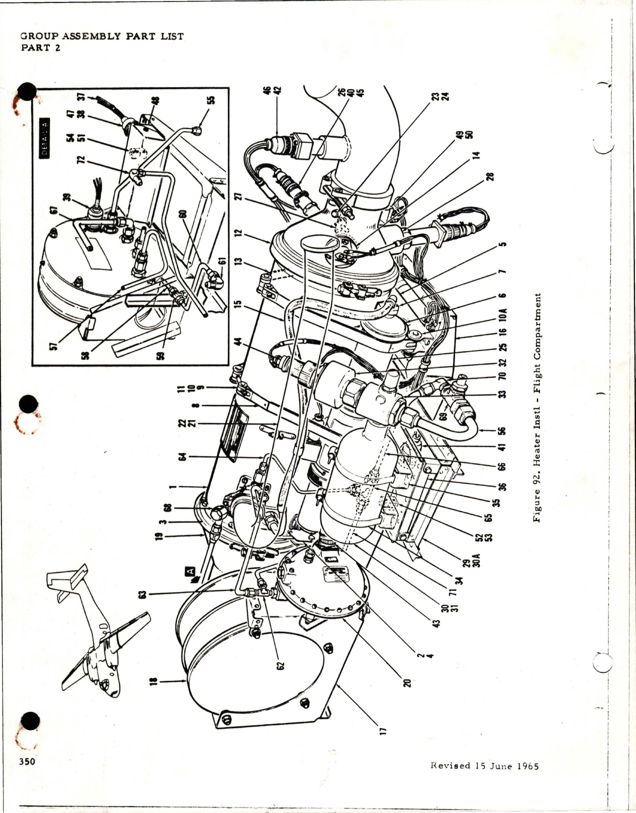 Sample page 1 from AirCorps Library document: Heater Assembly - Parts C4V1027-5 and C4V1027-7