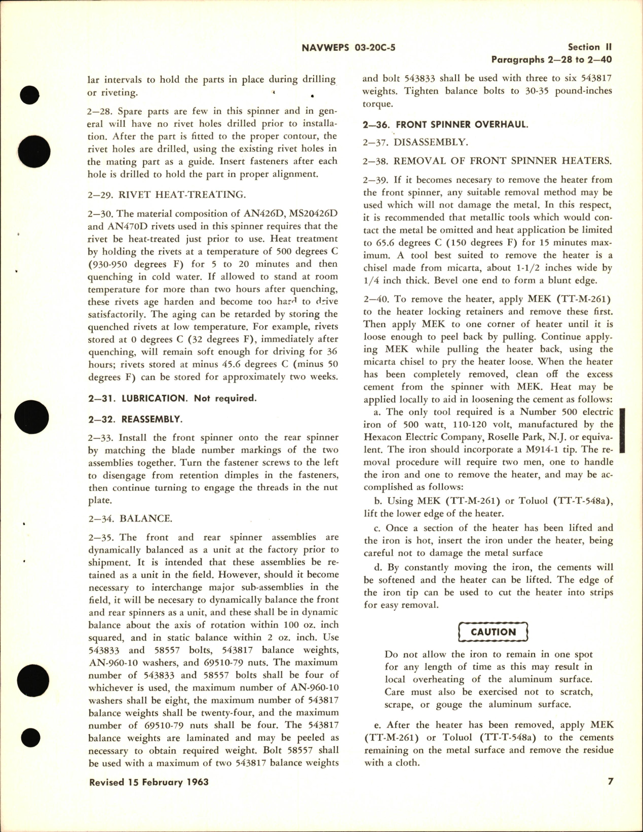Sample page 5 from AirCorps Library document: Overhaul Instructions for Aircraft Propeller Spinner and Anti-Icing Assembly No. 535247