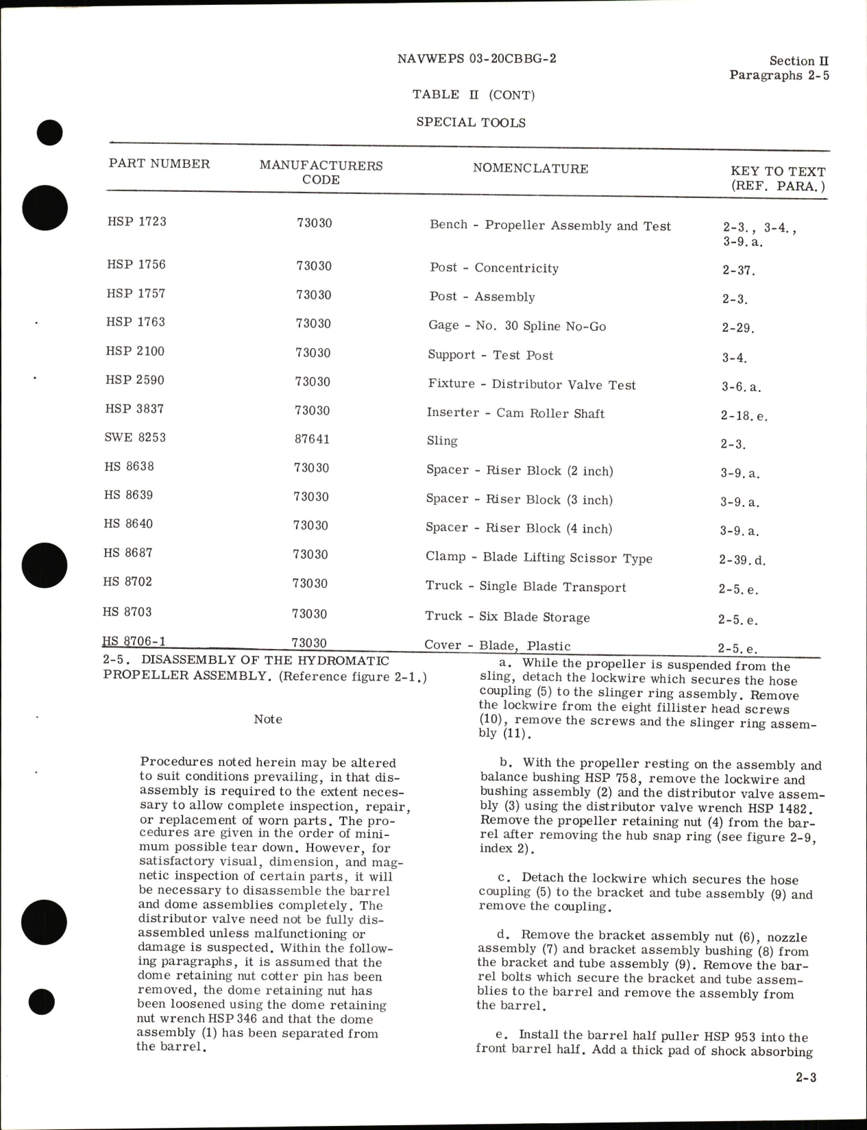 Sample page 9 from AirCorps Library document: Overhaul Instructions for Variable Pitch Aircraft Propeller Models 22D30-305, 22D30-307, 22D30-317