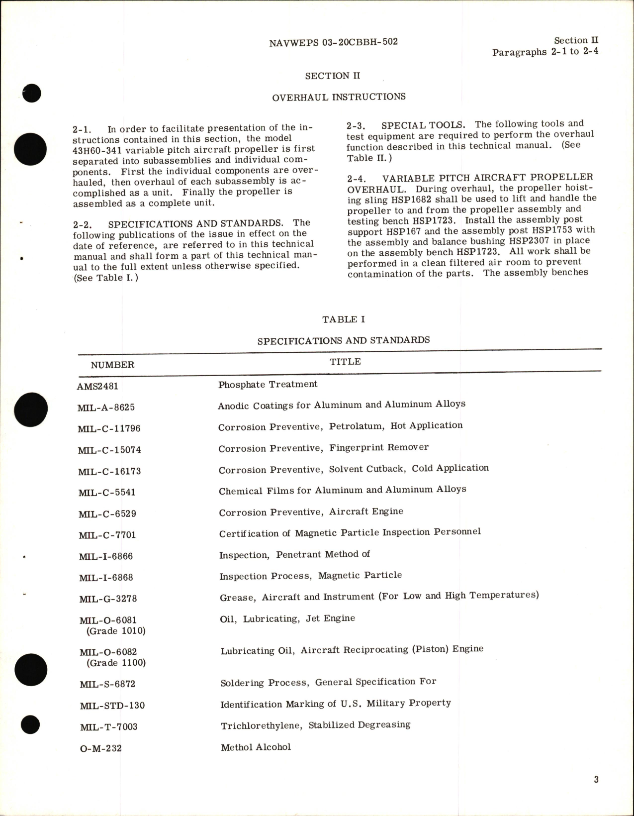 Sample page 7 from AirCorps Library document: Overhaul Instructions for Variable Pitch Aircraft Propeller Model 432H60-341